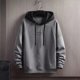 thumbnail image 1 of MHFRRA Sudadera Deportiva Informal con Capucha y Estampado de Letras para Hombre, Estilo Otoño E Invierno Gris, 1 of 3