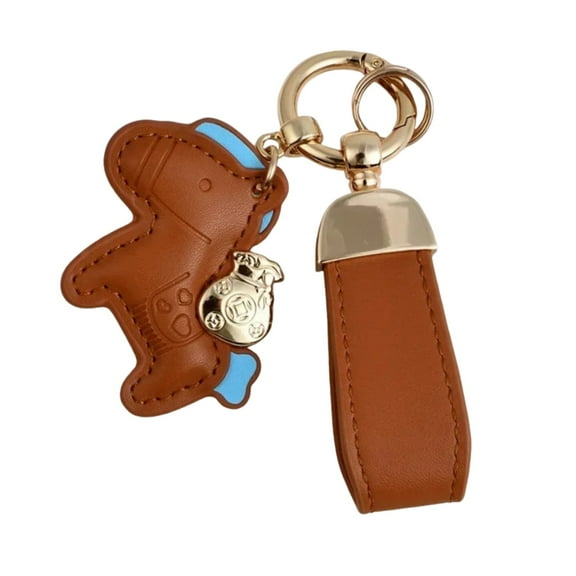 Cute Fashion Cartoon Two-Tone Pony Heart Tail Keychain Pendant