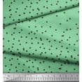 thumbnail image 2 of Soimoi Green Cotton Voile Fabric Dots Dots Print Fabric by Yard 42 Inch Wide, 2 of 3