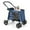 B-Blue, variant on Pefilos 41" Double Pet Stroller 4 Wheels Dog Cat Stroller, Carrier Jogger Travel Foldable Puppy Stroller with 2 Detachable Carriers, Gray