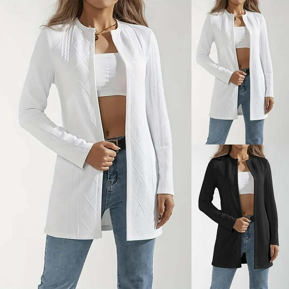 ZZwxWA Cardigan Sweaters for Women Trendy Long Cardigans Dressy Casual Open Front Cardigan Sweater Fall Crochet Cardigans