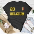 thumbnail image 5 of Belgium Soccer Jersey Number Twenty Belgian Flag Soccer Fan Tshirt, 5 of 6
