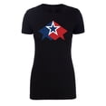 thumbnail image 2 of Red, White and Blue Star, Women's USA T-shirts, 4th of July T-shirts - Black MH200WPATRIOT S17 M, 2 of 3