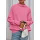 thumbnail image 3 of Suéter PRETTYGARDEN 2025 Rosa Cuello Alto y Mangas Murciélago Talla XXL, 3 of 8