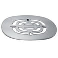 thumbnail image 3 of D316-26 4-1/2" OD Brass Snap-in Shower Grid Drain Cover, Polished Chrome, 3 of 4