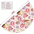 thumbnail image 3 of Lollipop Candy Macaroon Cupcake Christmas Tree Skirt 36" for Xmas Halloween New Year Holiday Party Home Tree Mat Decor Ornaments Decoration, 3 of 4