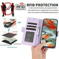 thumbnail image 2 of Wallet Case for Google Pixel 8 with [RFID Blocking] Card Holder Kickstand with Lanyard,Magnetic Clasp PU Flip Leather Shockproof Full-body Phone Case for Google Pixel 8,Purple, 2 of 7