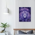 thumbnail image 3 of Creowell Canvas Wall Art for Living Room Lion On Purple Forest Abstract Oil Painting on Canvas Decor Creation Animal Prints Home Decor for Wall Decor Bedroom Porch Office Home Decor 16x20 in/12x16 in, 3 of 4