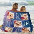 thumbnail image 5 of Custom Blanket with Photo and Text Memorial Gift for Lover, Couple,10 Photos Collage Blanket with Pictures Customized for Wife, Husband, Personalized Throw Blanket for Anniversary A Blankets, 5 of 5