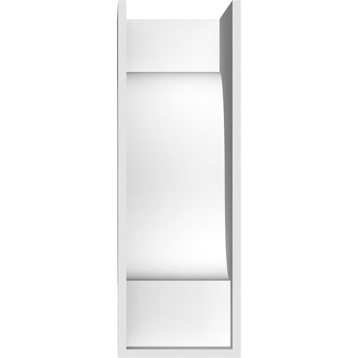 5"W x 8"D x 16"H Standard Newport Architectural Grade PVC Corbel