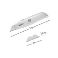 thumbnail image 2 of Utility Knife with Retractable Blade– Ergonomic Aluminum Alloy Box Cutter with 3 Locking Positions and Carbon Steel Razors by Stalwart (Set of 6), 2 of 8
