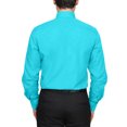 thumbnail image 3 of Berlioni Classic Regular Fit Solid Button Up Long Sleeve Pocket Work Dress Shirt, 3 of 5