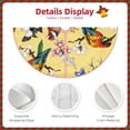 thumbnail image 3 of Sikiie Beautiful Bright Birds And Flowers Nativity Christmas Tree Skirt, Jesus Christian Winter Holiday Tree Mat Decoration(30-48IN)30", 3 of 6