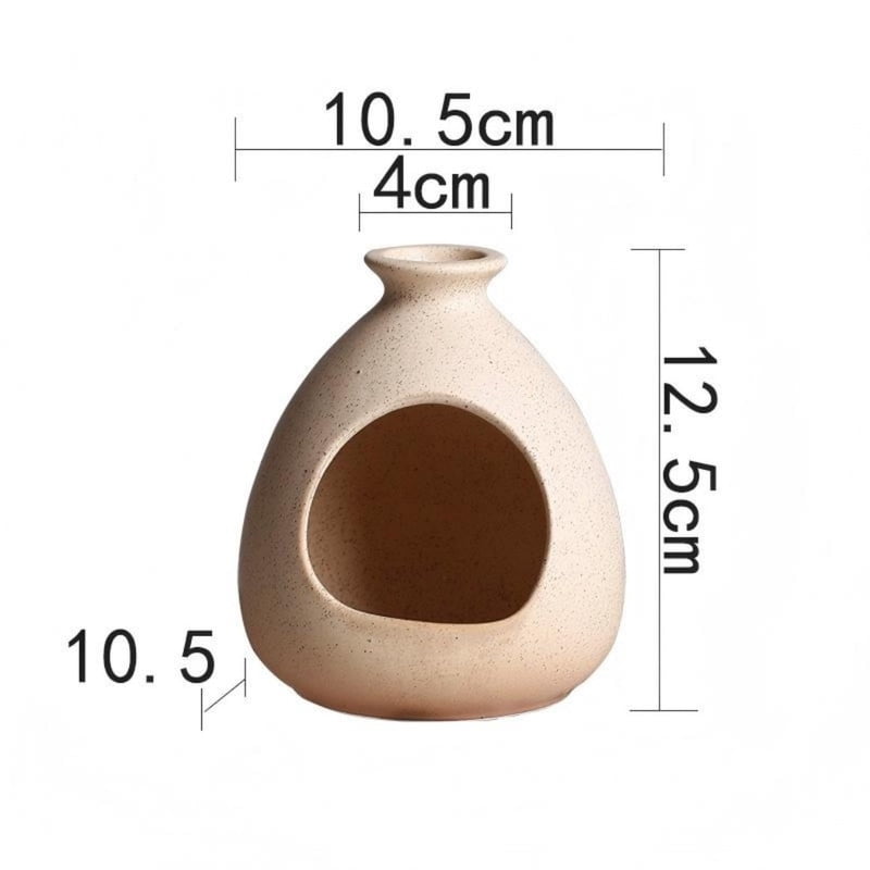 Drop Shape Palo Santo Holder - Ceramic Incense Burner with Ash Catcher, Wabi-Sabi Style Palo Santo Holder Stick Holder for Smudging, Meditation, Yoga & Minimalist Home Decor A1