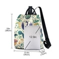 thumbnail image 3 of FORMRS Women's Travel Backpack Purse Anti-Theft Hidden Pockets Casual Shoulder Bag, Green Animals Pattern, 3 of 7