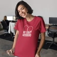 thumbnail image 2 of I Love My Crazy Husband. Funny Printed T-Shirt for Wife, Mom or Married Women Red, 2 of 8