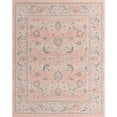 thumbnail image 1 of Unique Loom Whitney Vintage Border Rug 8' x 10' Rectangle Powder Pink/Ivory, 1 of 2