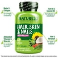 thumbnail image 6 of NATURELO Hair, Skin and Nails Vitamins - 5000 mcg Biotin, Collagen, Natural Vitamin E - Supplement for Healthy Skin, Hair Growth for Women and Men – 60 Capsules, 6 of 6