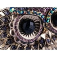 thumbnail image 3 of Cuff Bangle Bracelet Antique Owl Bird Face Crystal Rhinestone For Womens Costume, 3 of 6