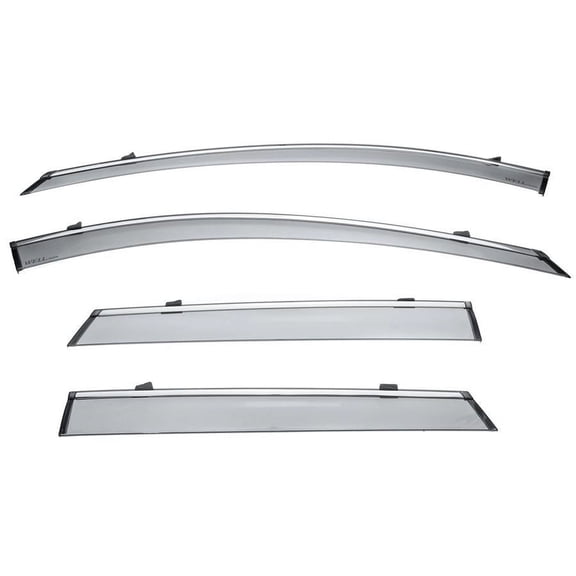 Wellvisors Side Window Visors Wind Deflectors Rain Guard With Chrome Trim for 2018 2019 2020 2021 2022 2023 2024 Buick Enclave 3-847BU011