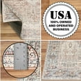 thumbnail image 4 of ReaLife Machine Washable Area Rug - Living Room Bedroom Bathroom Kitchen Entryway Office - Padded Crease Free Stain Resistant Premium - Boho Farmhouse Vintage- Lyle- Beige Ivory - 2'x 3', 4 of 7