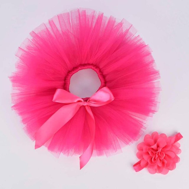 JFBUJC Newborn Baby Tutu Skirt & Headband Set