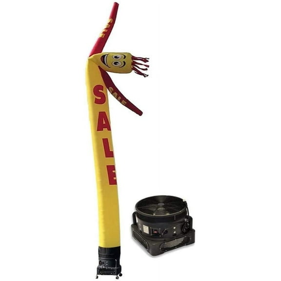 20ft Inflatable Tube Man Guy Puppet Dancer - Sale Yellow/Red - Complete with 1HP 2 Speed Air Blower