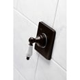 thumbnail image 2 of Kingston Brass KS3045PL  Single-Handle Three-Way Diverter Valve with Square Trim Kit in Oil Rubbed Bronze, 2 of 9