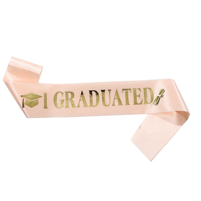 Fgnfyis I Graduated Sash Ribbon Graduation Stole Accessory Party Decoration Supplies for Graduate Celebration Khaki