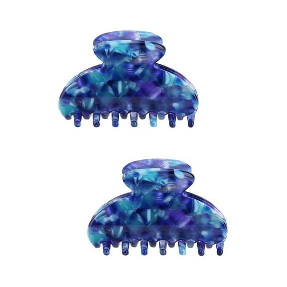 HEALEEP Acetate Sheet Barrettes Claw Shape Women Daily Life 2Pcs 1.97x1.38in