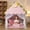 Pink & Gray(With Mat), variant on PigPigPen Kids Indoor Play Tent with Mat and Star Lights, Princess Playhouse for Girls, Pink and Yellow, 47 x 41 x 51 in