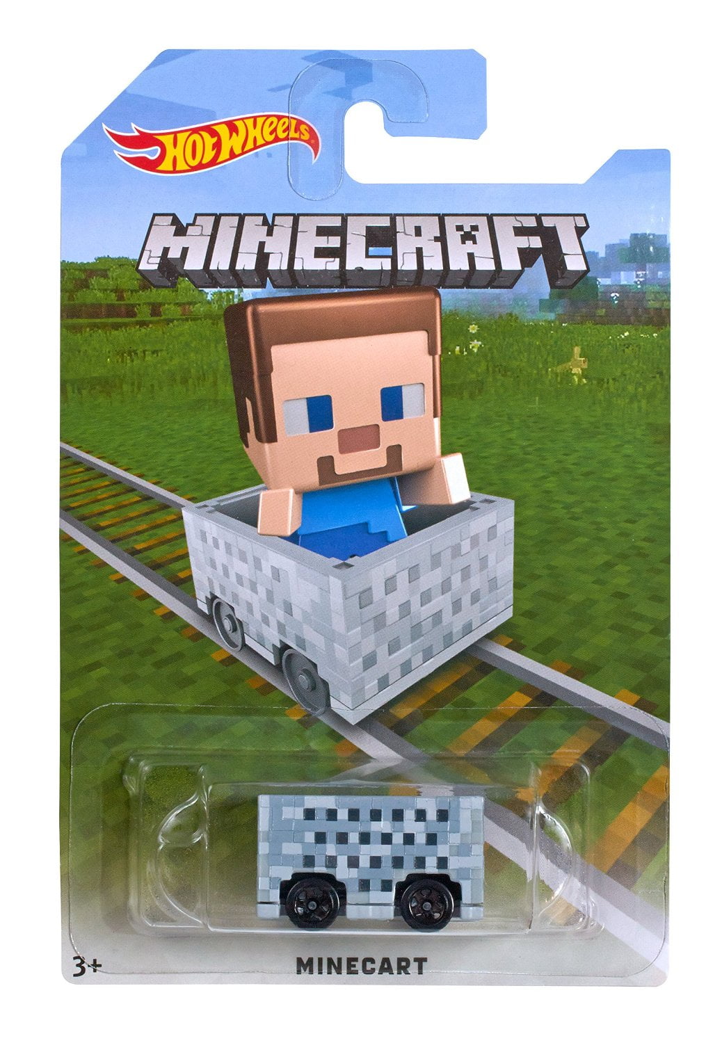 hot wheels minecraft golem toss