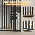thumbnail image 4 of YUFU 63" Extra Tall Pet Door for Door Way, 30"-33"/30"-37" Adjustable Wide One-Handed Operation Tall Pet Gate for Dogs Cats, 30"-37" Black, 4 of 8
