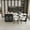Black+MDF, variant on LHYY 80-inch Expandable Kitchen Island with Dining Table,Marble-Grain Countertop with Power Outlet,Mobile Storage Cart with Cabinet 2 Drawers,Walnut Finish Kitchen Prep Table