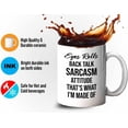 thumbnail image 4 of Sarcasm Mug White 11oz - Eyes Rolls Back Talk Sarcasm Attitude - Sarcastic Geek Adult Humor Joke National Society Inspirational, 4 of 7