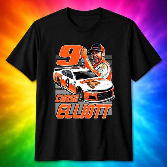 Chase Elliott Hooters 9 Hendrick Motorsports NASCAR Race Gear Unisex T-Shirt M13856, S-5XL
