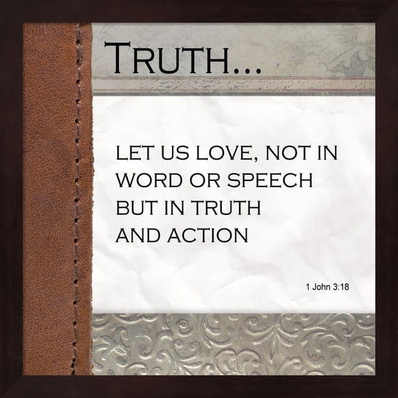 Metaverse 'Truth' Mahogany Deep Box Framed Art