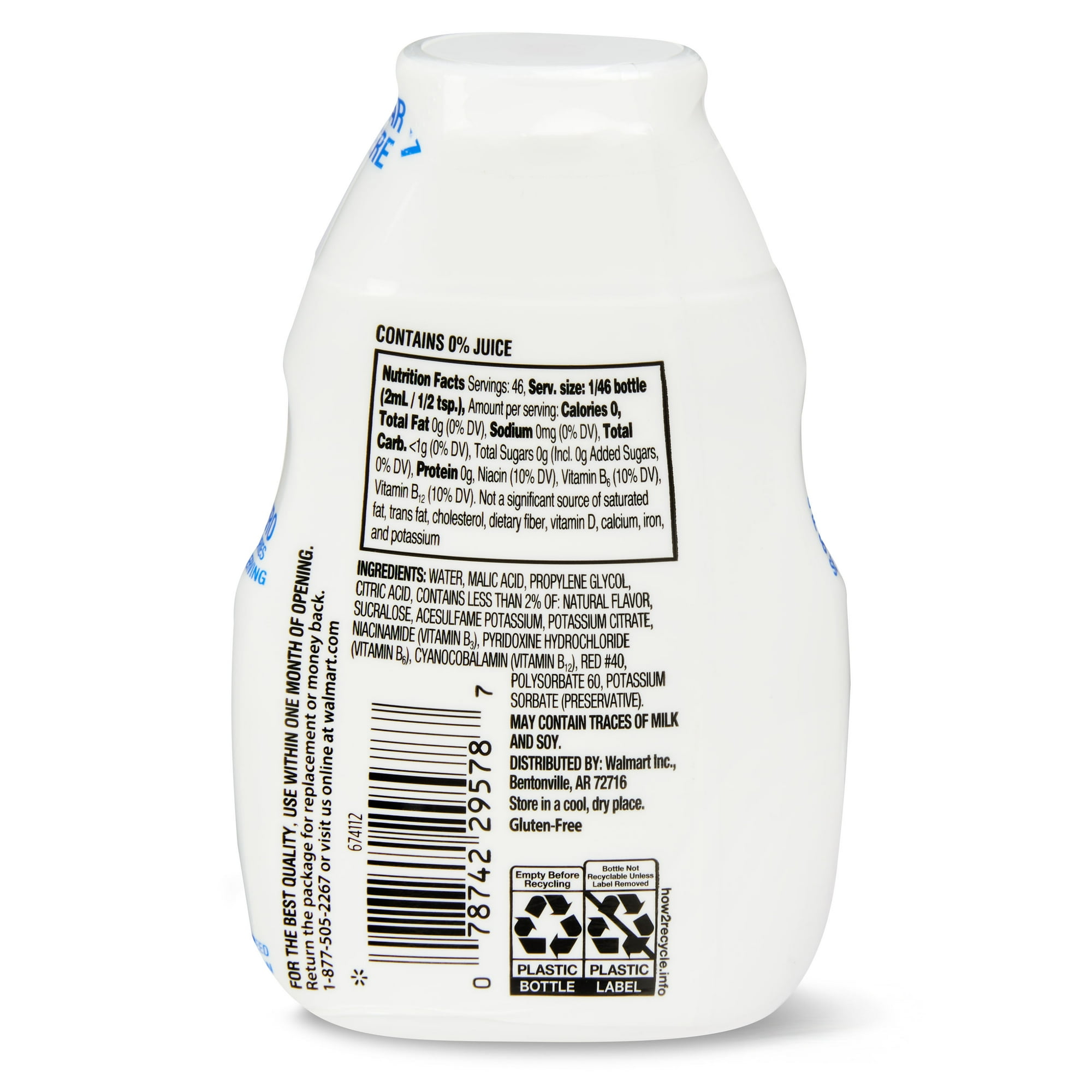 Walmart Grocery Great Value Sugar Free Drink Mix Apple 0 42 Oz 6 Count