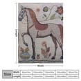 thumbnail image 4 of Orinice Horse Mouse Annabel Kidston Warm Lightweight Blanket Soft Fleece Blankets All Seasons Super Soft Flannel Material Blanket 40x50in, 4 of 6