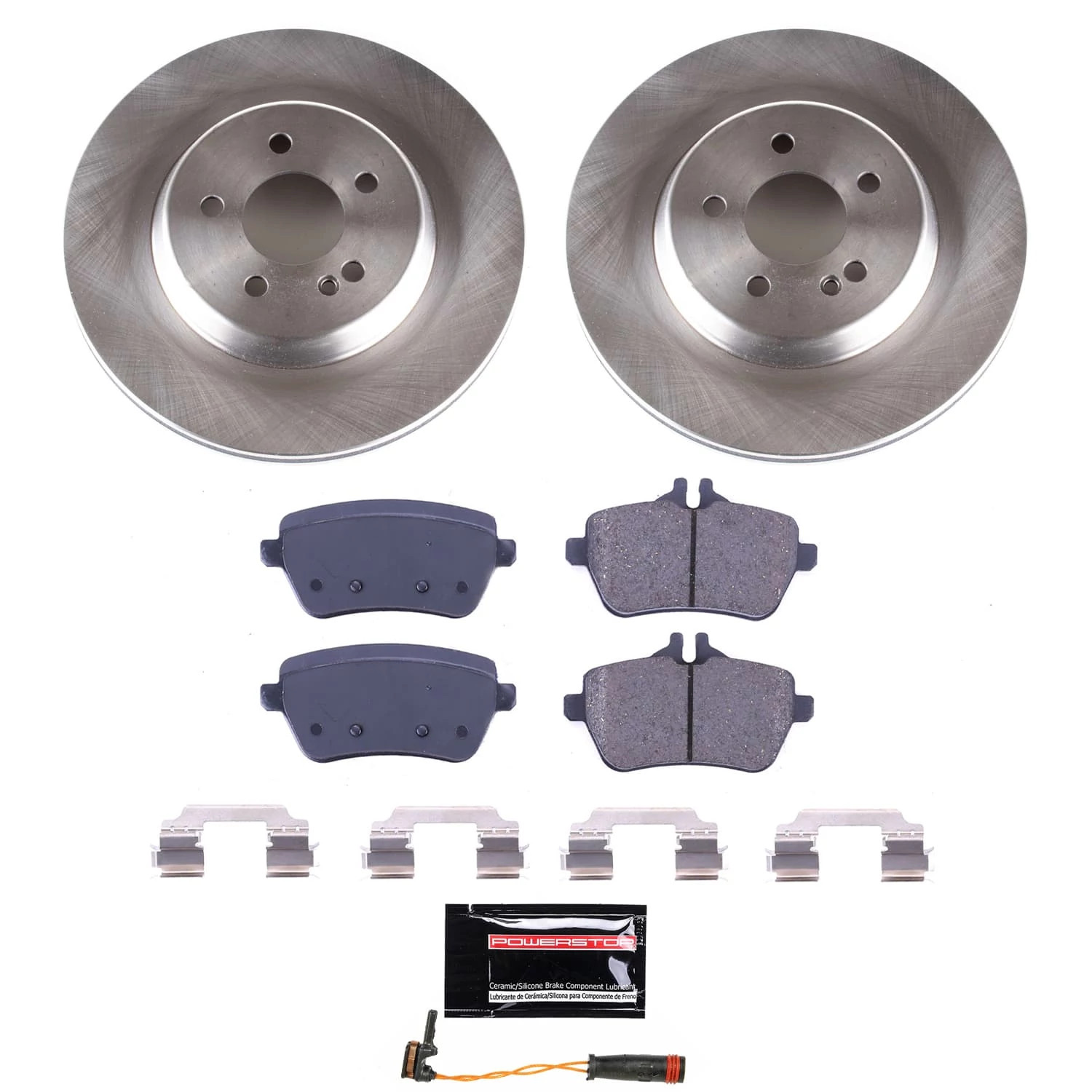 PowerStop Rear Stock Replacement Brake Pad and Rotor Kit Fits: MERCEDES-BENZ Select Models KOE9151