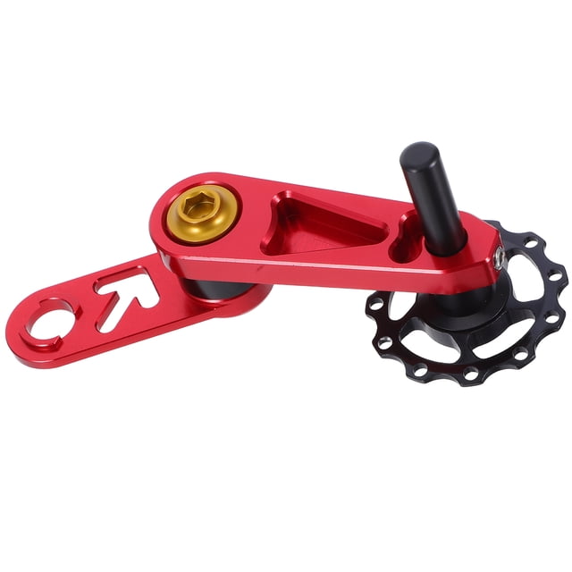 TABLZONE Single Speed Chain Tensioner Bike Chain Single Speed Elliptical Plate Red 1 Set