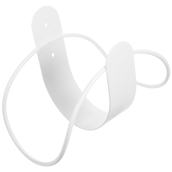 Yardwe White Stainless Steel Hose Reel Wall Mount for Garden Water Storage Organizer