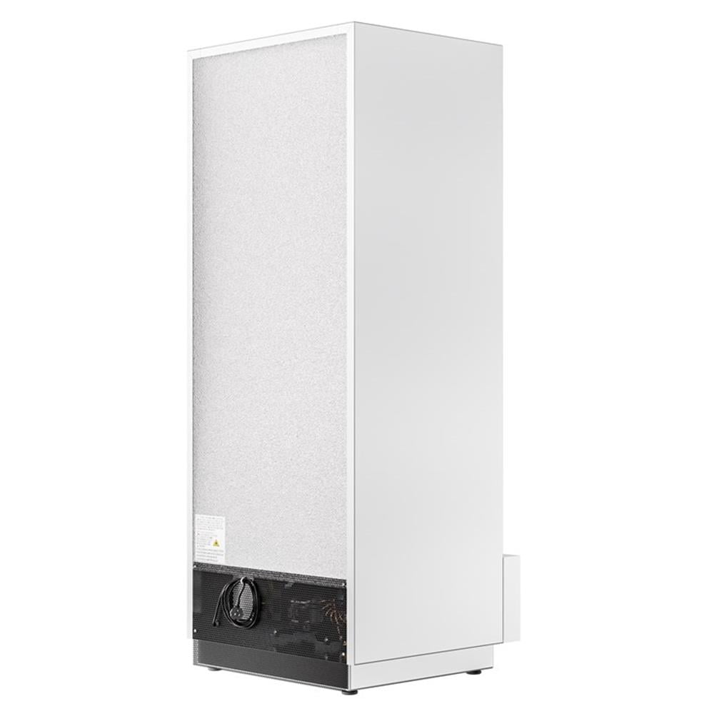 Pemberly Row Silver 25" Commercial Stainless Steel 1-Door Reach-In Refrigerator