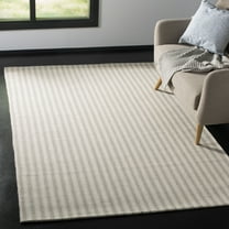 SAFAVIEH Wilton Aithne Striped Area Rug, Grey/Ivory, 4' x 6'