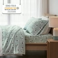thumbnail image 5 of Regency Heights Twin XL Size Cotton Flannel Sheet Set, 3-Piece Flannel Bed Sheets Twin XL, 100% Cotton Bed Sheets Set with Deep Pocket, Seafoam Llama, 5 of 7