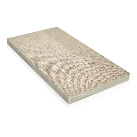 UPC: 0819767016519 | WAY BASICS Premium Cat Scratcher Pad with Silvervine Catnip – Reversible zBoard Lasts 5x Longer  Aspen Grey
