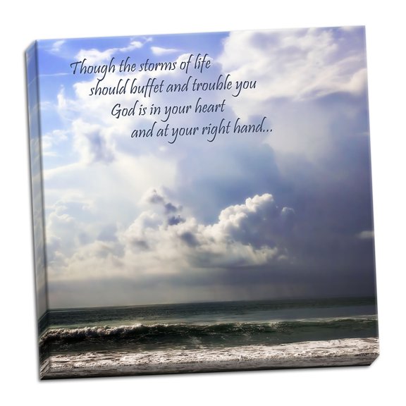 Gango Home Decor Contemporary Storms of Life by Alan Hausenflock (Ready to Hang); One 16x16in Hand-Stretched Canvas