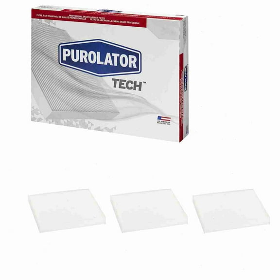 3 pc Purolator TECH TC35667 Cabin Air Filters for 042-2082 19184673 224483 224511 24483 24488 24511 3686HP 4483 4511 453-1019 453-2039 61624483 72880-AJ00A 72880-AL00A 815 87139-02090 87139-07010