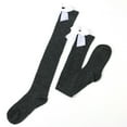 thumbnail image 3 of DQRPSEETB Womens Long Socks Bowknot Pure Color Socks Thigh High Socks Over The Knee Socks Festival Christmas Womens Low Cut Socks,Golf Socks, 3 of 3