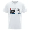 thumbnail image 4 of Camiseta holgada de verano con reproductor de música divertido para hombre, camiseta de algodón con cuello redondo, ropa de hip hop, camisetas de alta calidad para hombre, nuevas, 4 of 5